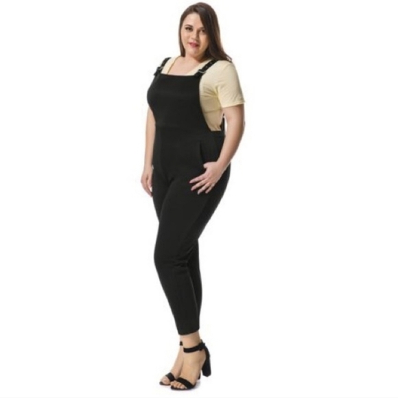 Agnes Orinda Plus Size Pinafore Overalls 1XL - Picture 5 of 9